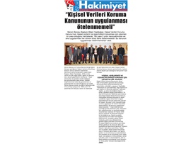 BASINDA BAROMUZ (Yeşilboğaz: "Kişisel Verileri Koruma Kanunu'nun Uygulanması Ötelenmemeli")