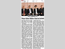 BASINDA BAROMUZ (Başkanımızın Dünya Kadın Hakları Günü Mesajı)