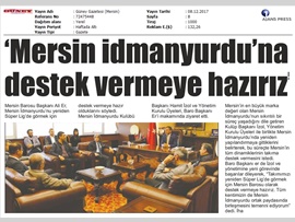 BASINDA BAROMUZ (Mersin İdman Yurdu Yönetim Kurulu'ndan Baro Başkanımız Av. Ali Er'e Ziyaret)