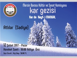 Mersin Barosu Kültür ve Sanat Komisyonu Kar Gezisi
