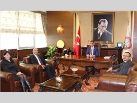 ZİYARET-Mersin Emniyet Müdürümüz Sayın; Mehmet ŞAHNE, Başkanımızı makamında ziyaret etti.