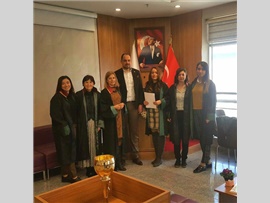 TARSUS BARO ODASINDA DÜNYA EMEKÇİ KADINLAR GÜNÜ NEDENİYLE BASIN AÇIKLAMASI YAPILDI