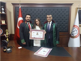 9 STAJYER AVUKATIMIZ, AVUKATLIK RUHSATNAMESİNİ ALDI