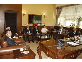 MERSİN İDARE MAHKEMESİ VE VERDİ DAİRESİ BAŞKANLARINDAN ZİYARET