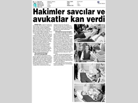 BASINDA BAROMUZ (Avukatlarımızdan Kızılay'a Kan Bağışı Kampanyası)