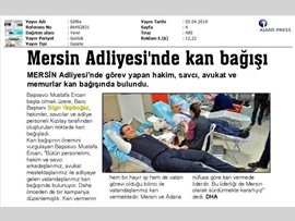BASINDA BAROMUZ (Avukatlarımızdan Kızılay'a Kan Bağışı Kampanyası)