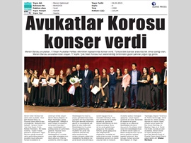 BASINDA BAROMUZ (Mersin Barosu Çok Sesli Korosu Konser Verdi)