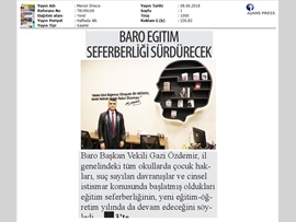 BASINDA BAROMUZ (Başkan Vekilimiz Av. Gazi Özdemir'in Karne Tatili Mesajı)