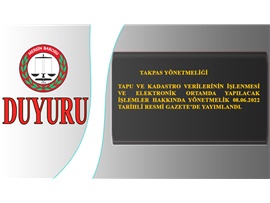 TAKPAS YÖNETMELİĞİ-RESMİ GAZETE