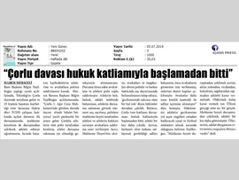 BASINDA BAROMUZ (Çorlu Davası Hukuk Katliamıyla Başlamadan Bitti)