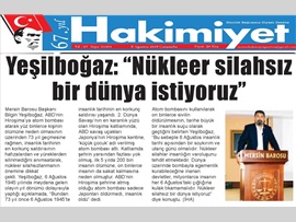 BASINDA BAROMUZ (Baro Bşk. Bilgin Yeşilboğaz, "Nükleer Silahsız Bir Dünya İstiyoruz")