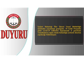 COVİD-19 TEDBİRLERİ DENETİMİ