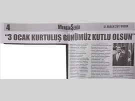 BASINDA BAROMUZ (Baro Başkanımızın 3 Ocak Mersin'in Kurtuluşu ile İlgili Mesajı)