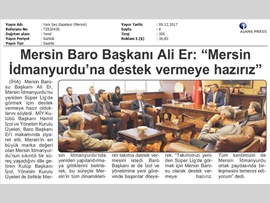 BASINDA BAROMUZ (Mersin İdman Yurdu Yönetim Kurulu'ndan Baro Başkanımız Av. Ali Er'e Ziyaret)