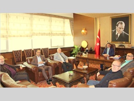 ZİYARET-(GABİDER) Başkanı Sayın; Mehmet KOLBUDAK, Başkanımızı makamında ziyaret ettiler.