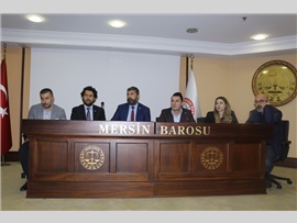 MERSİN BAROSU MESLEKİ SORUNLARA YÖNELİK YOL HARİTASI ÇİZDİ