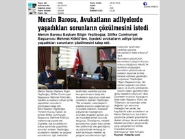BASINDA BAROMUZ (Baro Başkanımız, Silifke Cumhuriyet Başsavcısı'nı Ziyaret Etti)