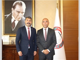 İL EMNİYET MÜDÜRÜ MEHMET ŞAHNE’DEN, BARO BAŞKANIMIZ AV. BİLGİN YEŞİLBOĞAZ’A ZİYARET