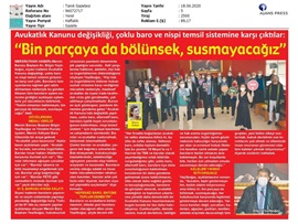 BASINDA BAROMUZ (Yeşilboğaz: "Bin parçaya da bölünsek susmayacağız")