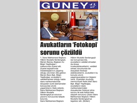 BASINDA BAROMUZ (Avukatların Fotokopi Sorunu Çözüldü)