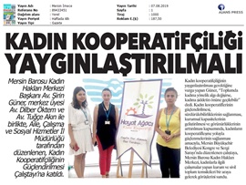 BASINDA BAROMUZ (Kadın Kooperatifçiliği Yaygınlaştırılmalı)