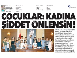 BASINDA BAROMUZ (Çocuklardan Kadına Şiddetin Önlenmesi Çağrısı)