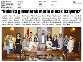 BASINDA BAROMUZ (Çocuklardan Kadına Şiddetin Önlenmesi Çağrısı)