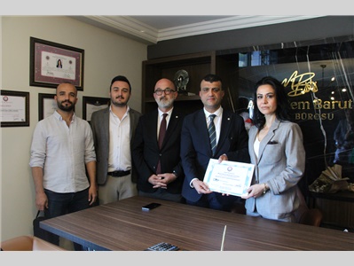 MESLEKTAŞIMIZIN OFİS AÇILIŞINA KATILDIK