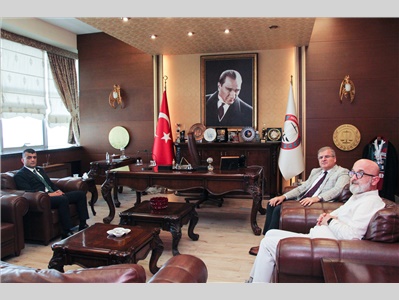MERSİN ADALET KOMİSYONU BAŞKANI SAYIN MUSTAFA KAHVECİ VEDA ZİYARETİNDE BULUNDU