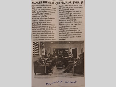 Silifke Cumhuriyet Başsavcısı Ahmet Akyıldız'a ziyaret