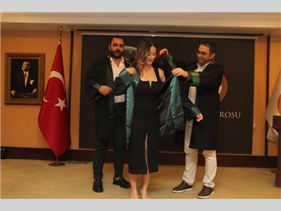 7 STAJYER AVUKATIMIZ, AVUKATLIK RUHSATNAMESİNİ ALDI
