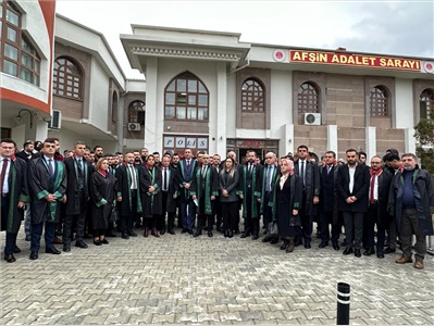 BARO BAŞKANLARIMIZ, “AV. AYHAN ÖZDEMİR’E ADALET” İÇİN AFŞİN ADLİYESİ’NDE
