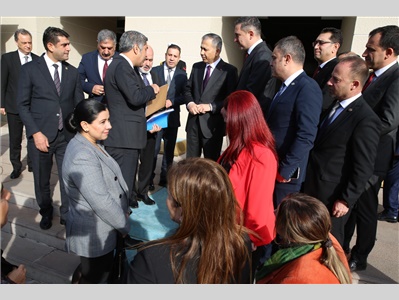 TBB YÖNETİMİ VE BARO BAŞKANLARIMIZDAN, İÇİŞLERİ BAKANI ALİ YERLİKAYA’YA ZİYARET