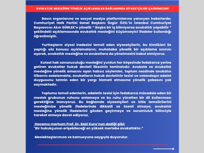 BAROLAR ORTAK AÇIKLAMA YAPTI
