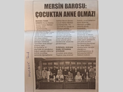 " Çocuktan anne olmaz ! "