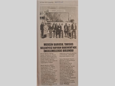 Hayvan Hakları Komisyonumuz , hayvan bakım evinde incelemelerde bulundu