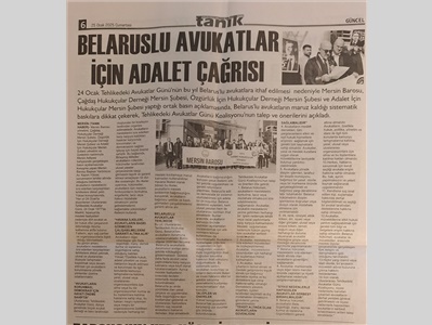 Uluslararası Tehlikedeki Avukatlar Günü basın açıklaması