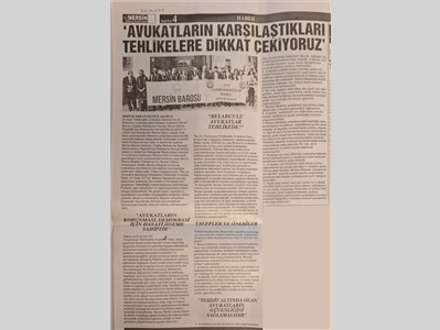Uluslararası Tehlikedeki Avukatlar Günü basın açıklaması