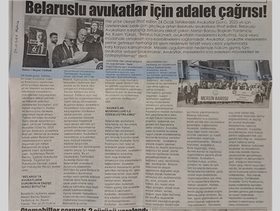 Uluslararası Tehlikedeki Avukatlar Günü basın açıklaması