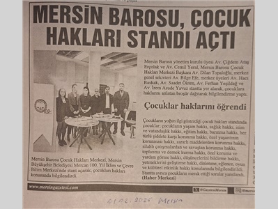 ÇHM çocuk hakları standı açtı