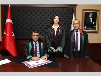 5 STAJYER AVUKATIMIZ AVUKATLIK RUHSATNAMESİNİ ALDI