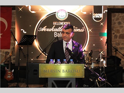 MERSİN BAROSU 5 NİSAN GELENEKSEL AVUKATLAR GÜNÜ BALOSU DÜZENLEDİ