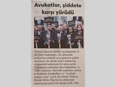 Baro Başkanları TBMM'ye yürüdü