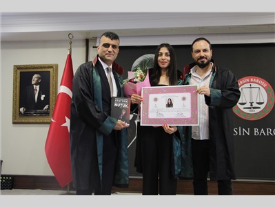 9 STAJYER AVUKATIMIZ, AVUKATLIK RUHSATNAMESİNİ ALDI