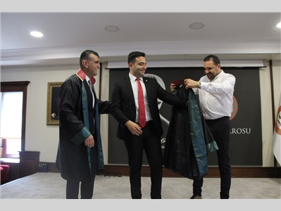 9 STAJYER AVUKATIMIZ, AVUKATLIK RUHSATNAMESİNİ ALDI