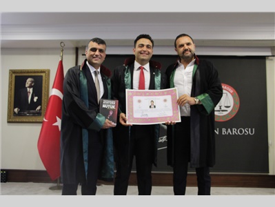 9 STAJYER AVUKATIMIZ, AVUKATLIK RUHSATNAMESİNİ ALDI