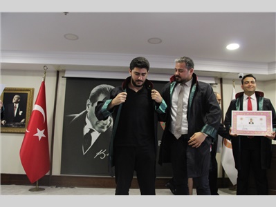 9 STAJYER AVUKATIMIZ, AVUKATLIK RUHSATNAMESİNİ ALDI