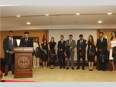 20 STAJYER AVUKATIMIZ CÜBBE GİYDİ