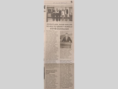 Avukatlara , " Kadın Hakları ve Aile İçi Şiddet " konulu seminer düzenlendi