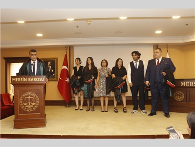 6 STAJYER AVUKATIMIZ CÜBBE GİYDİ
